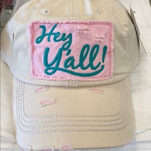 Distressed ball cap